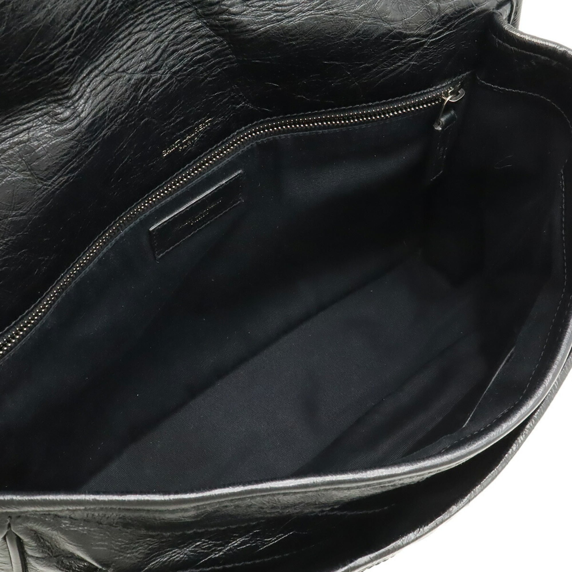 Yves Saint Laurent Black Leather Shoulder Bag (Pre-Owned)