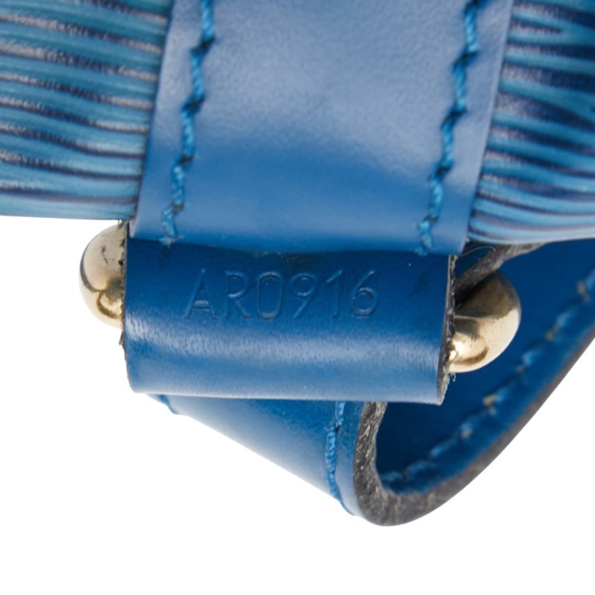 Louis Vuitton Toledo Blue Leather Handbag Shoulder Bag (Pre-Owned)