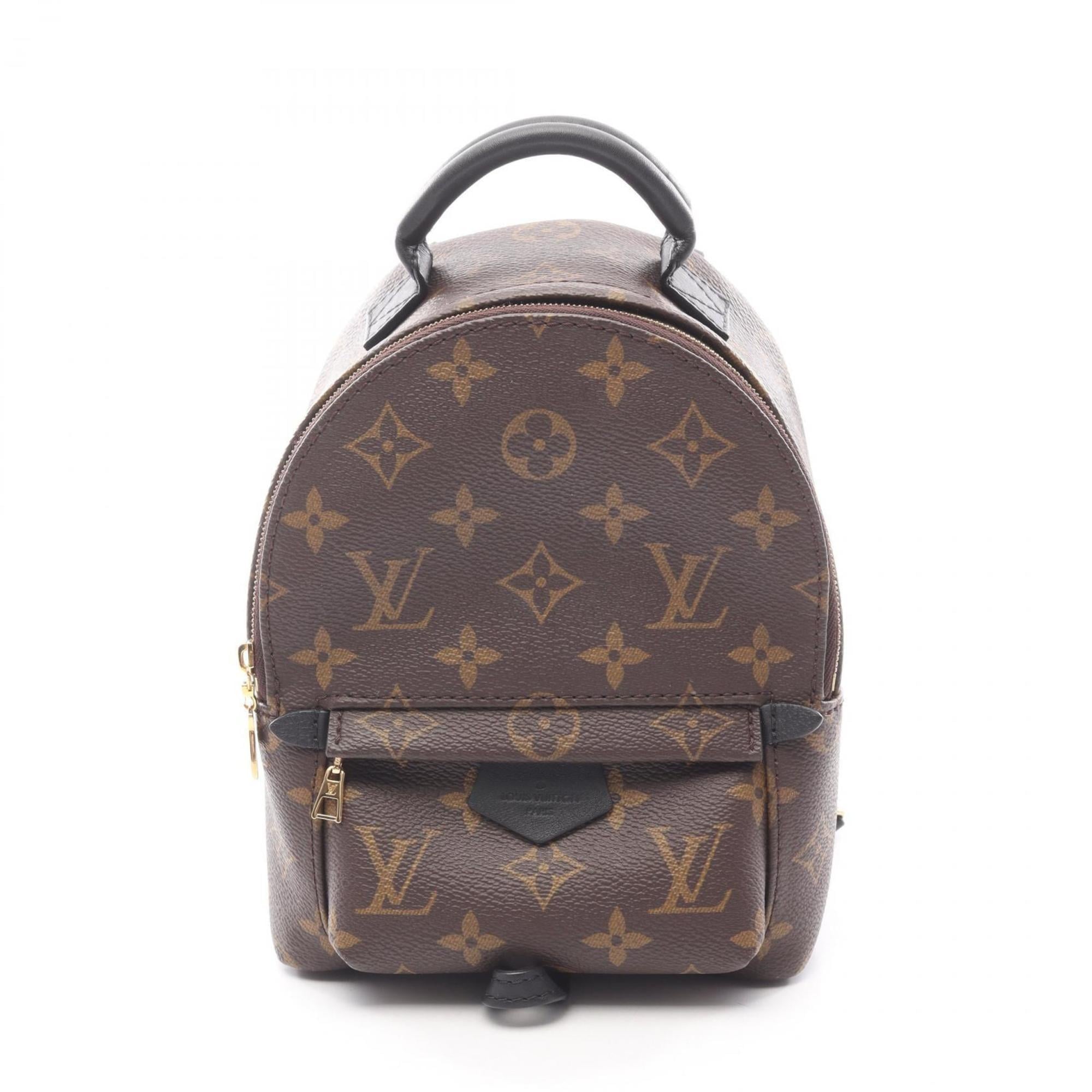Louis Vuitton Black Brown Monogram Coated Canvas Monogram Pvc Leather Backpack (Pre-Owned)