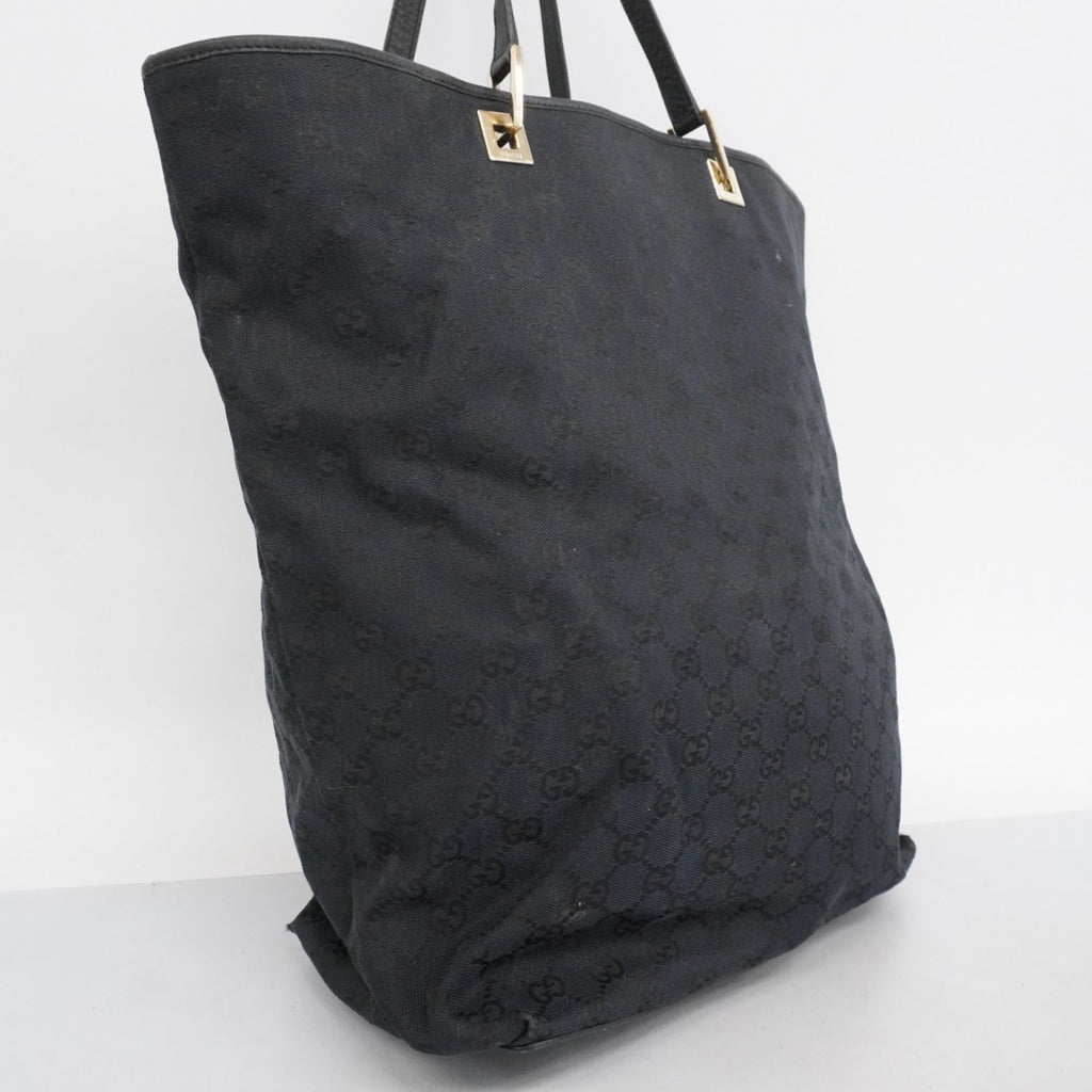 Gucci Black Canvas Tote Bag (Pre-Owned)