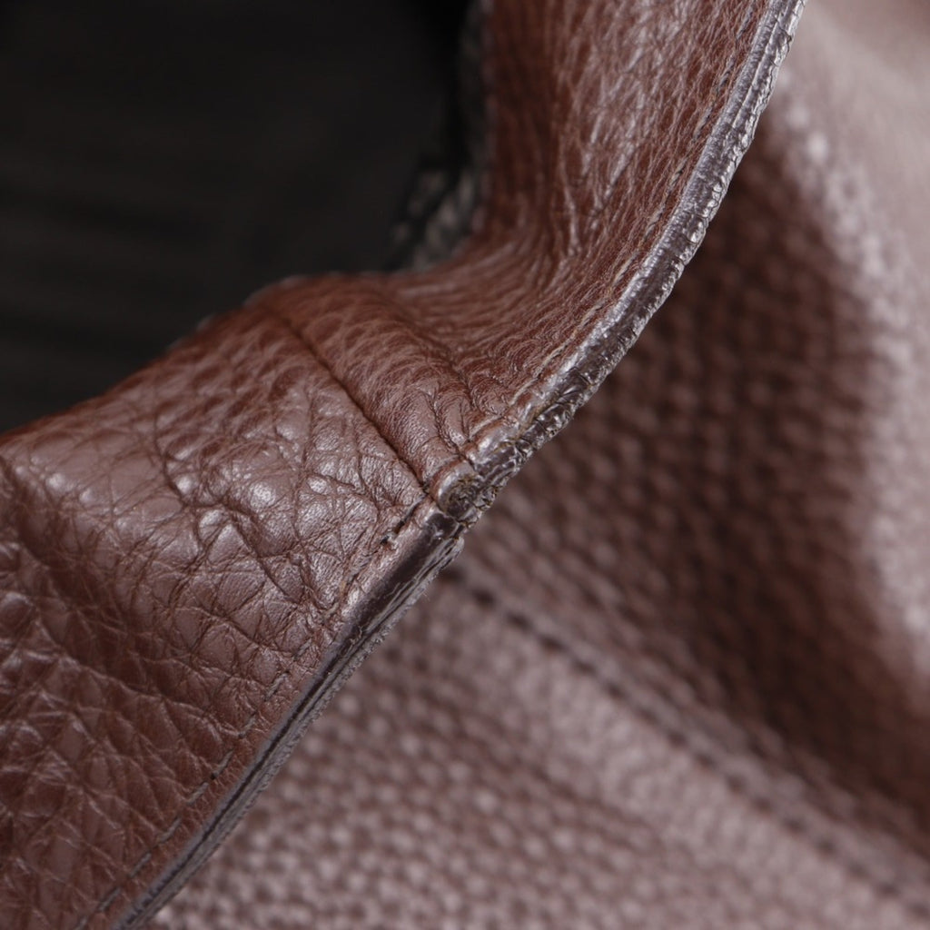 Prada Brown Leather Tote Bag (Pre-Owned)