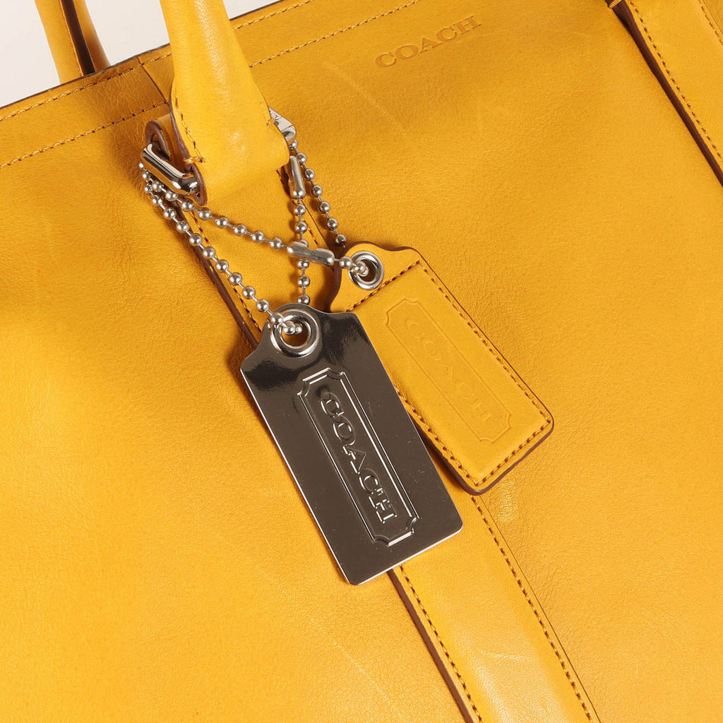 Coach Yellow Leather Tote Bag (Pre-Owned)