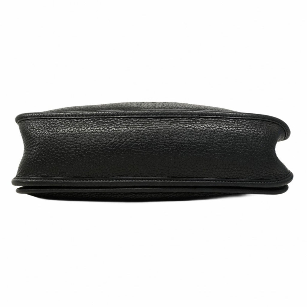 Hermes Black Taurillon Clemence Leather Shoulder Bag (Pre-Owned)