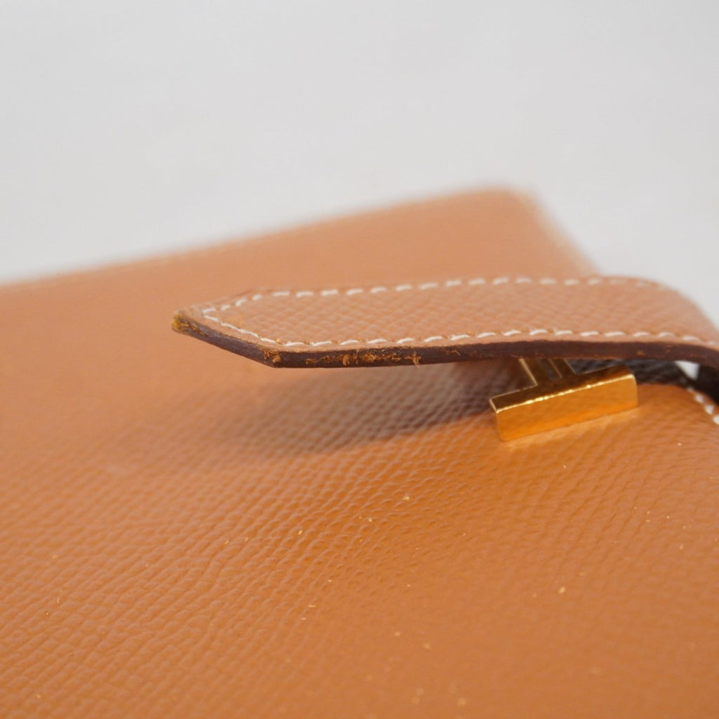 Hermes Gold Epsom Leather Wallet (Bi-Fold) (Pre-Owned)