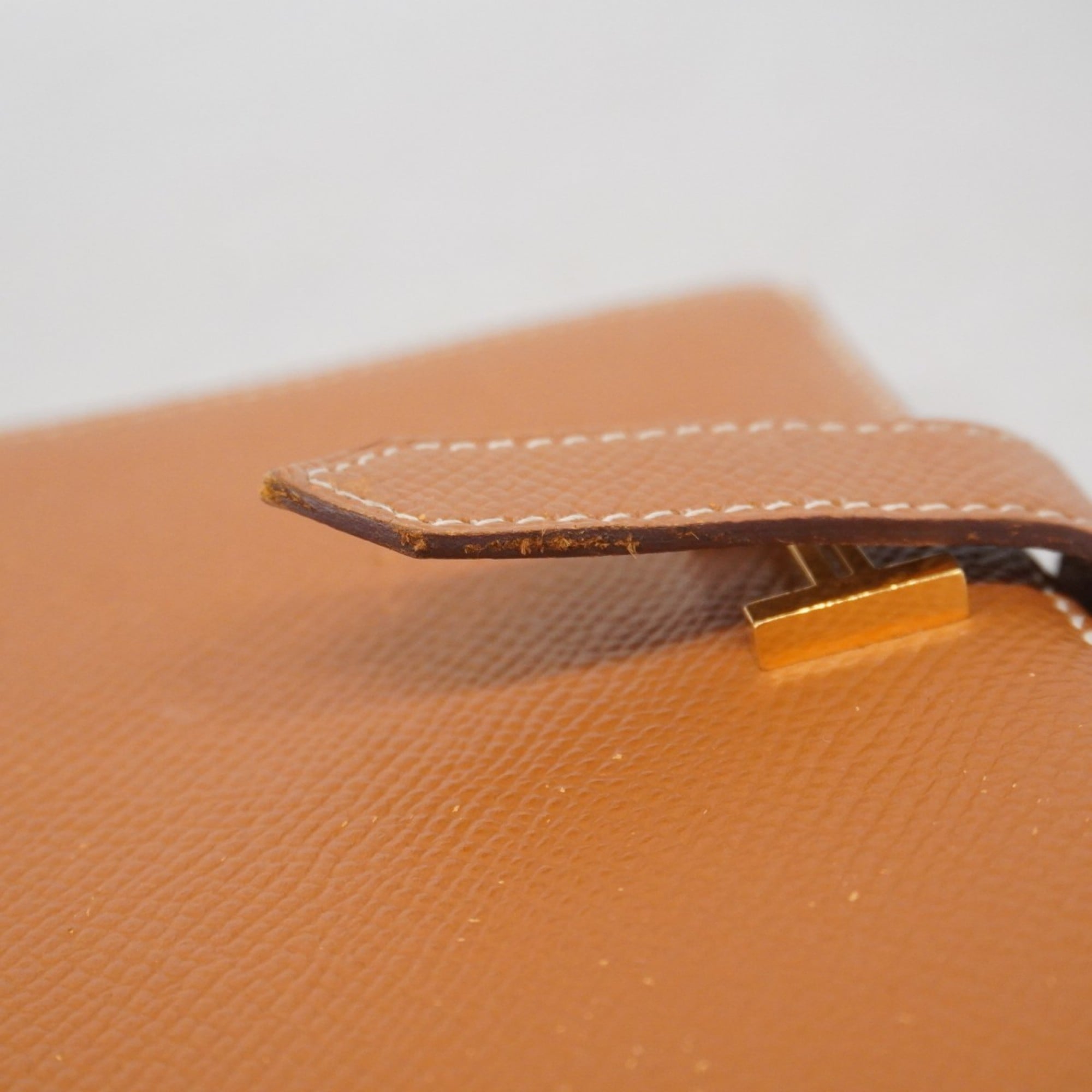 Hermes Gold Epsom Leather Wallet (Bi-Fold) (Pre-Owned)