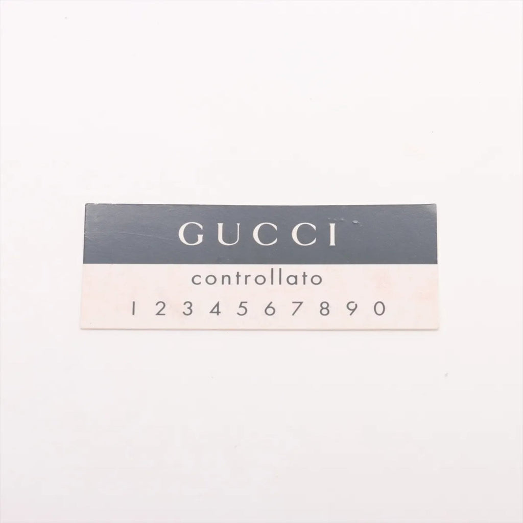 Gucci Red Color Leather Canvas Handbag (Pre-Owned)