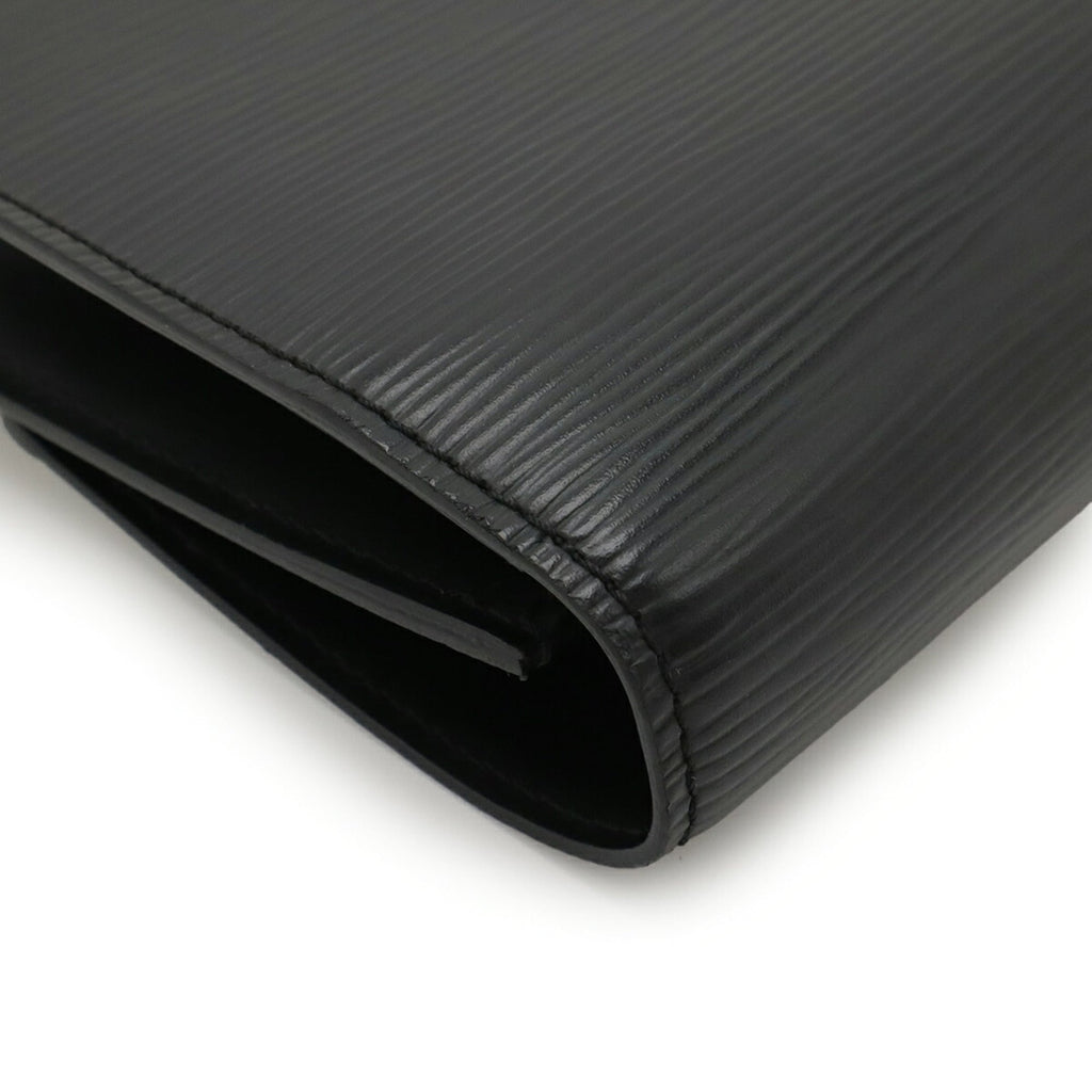 Louis Vuitton Epi Black Noir Epi Leather Clutch Bag (Pre-Owned)