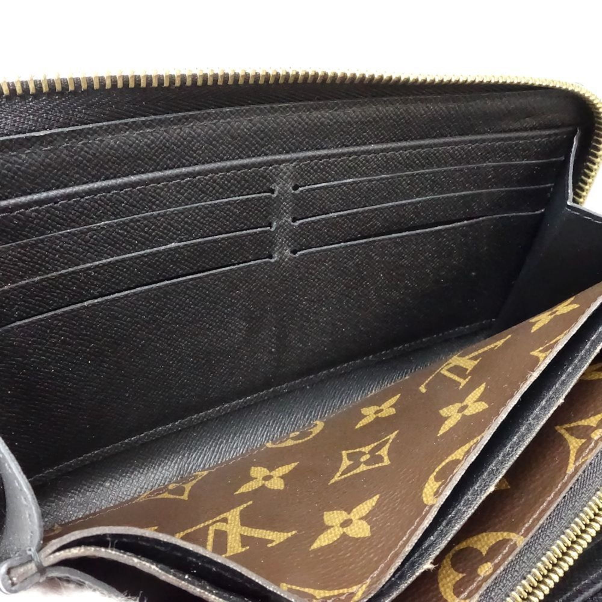 Louis Vuitton Monogram Brown Monogram Noir Monogram Leather Long Wallet (Bi-Fold) (Pre-Owned)