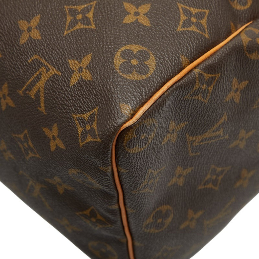 Louis Vuitton Brown Pvc Leather Boston Bag Handbag (Pre-Owned)
