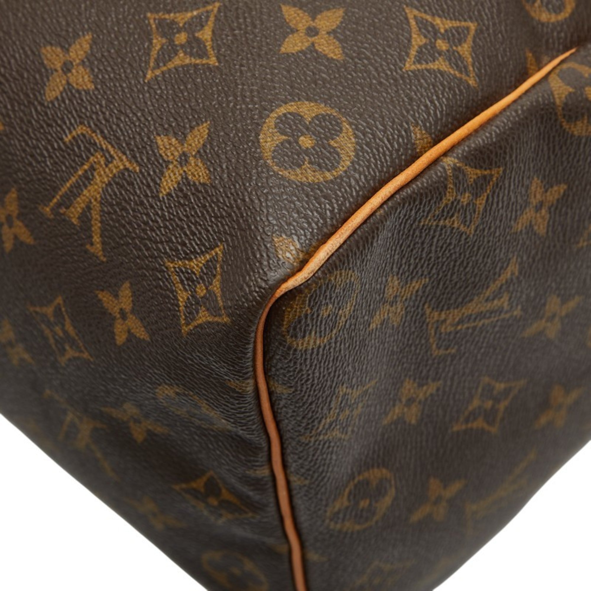 Louis Vuitton Brown Pvc Leather Boston Bag Handbag (Pre-Owned)