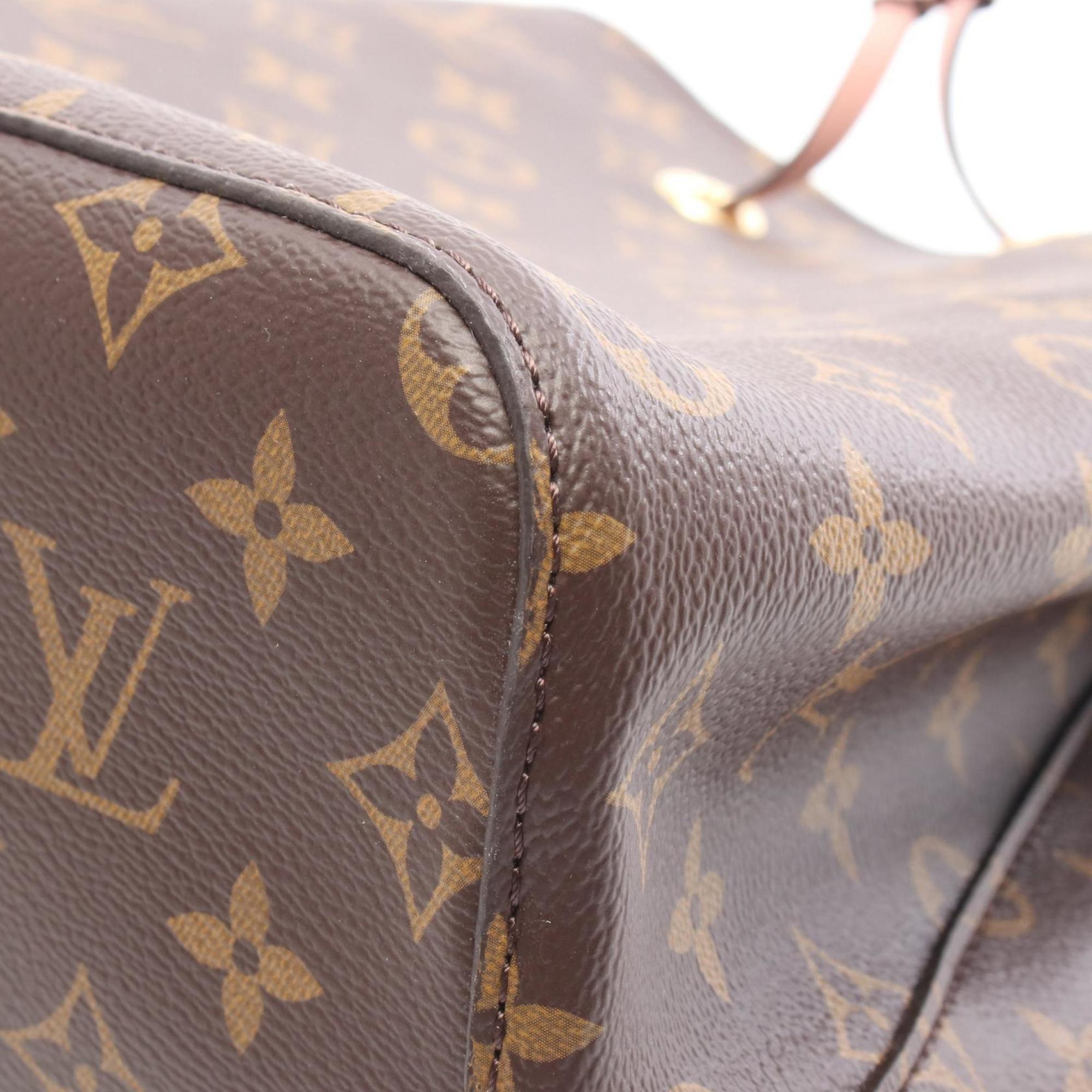 Louis Vuitton Brown Monogram Pink Rose Poudre Coated Canvas Leather Shoulder Bag (Pre-Owned)