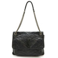 Yves Saint Laurent Black Leather Shoulder Bag (Pre-Owned)