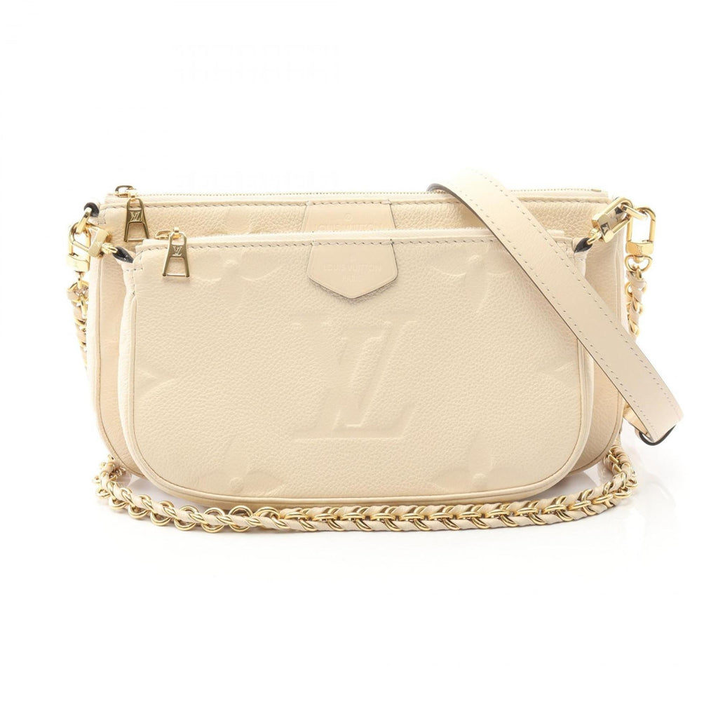 Louis Vuitton Ivory Leather Pochette Shoulder Bag (Pre-Owned)