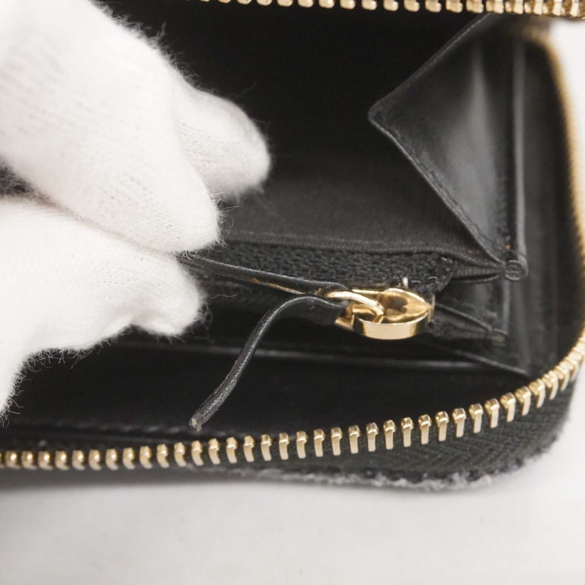 Chanel Navy Fabric Long Wallet (Bi-Fold) (Pre-Owned)