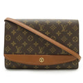 Louis Vuitton Monogram Brown Monogram Clutch Bag Shoulder Bag (Pre-Owned)