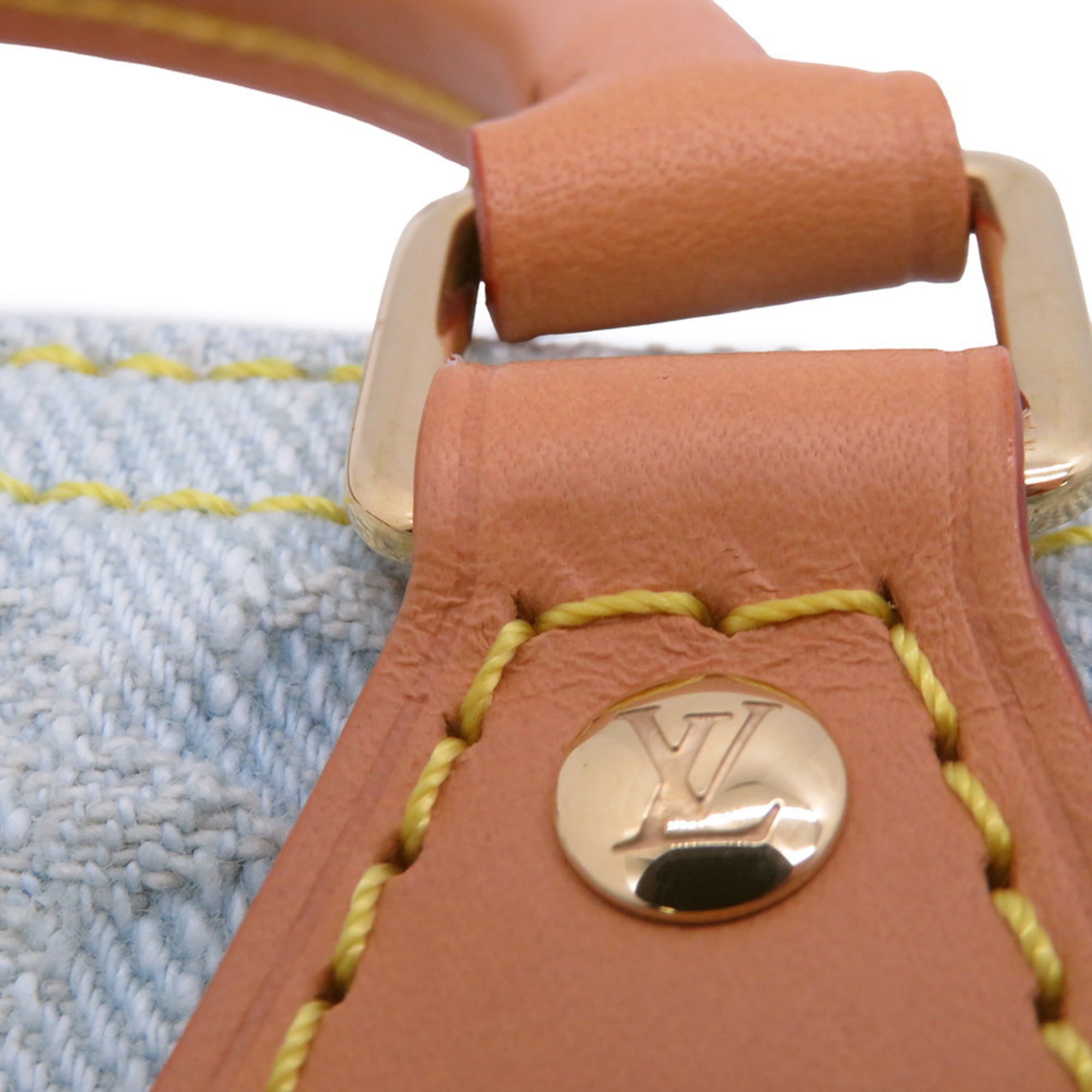 Louis Vuitton Monogram Denim Sky Blue Monogram Denim Handbag Shoulder Bag (Pre-Owned)
