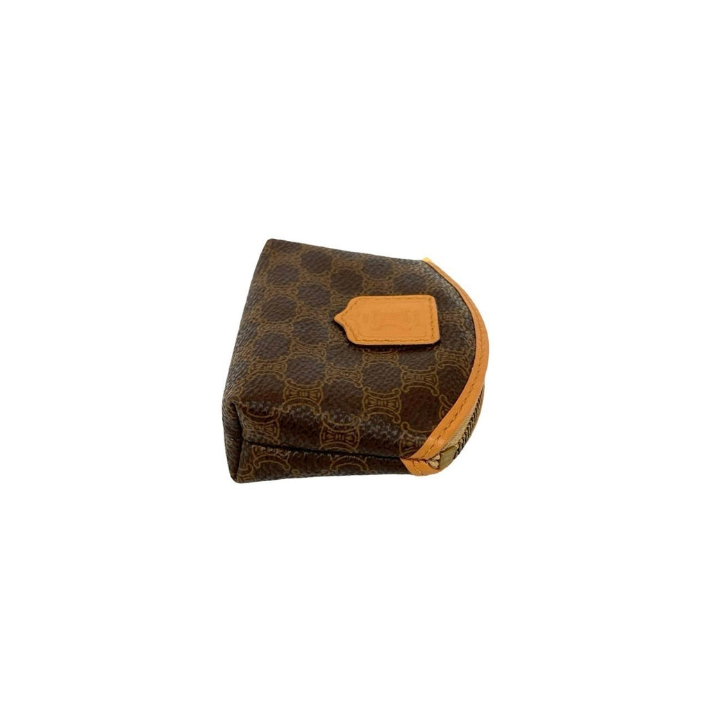 Celine Brown Leather Pvc Coin Purse/Coin Case (Pre-Owned)