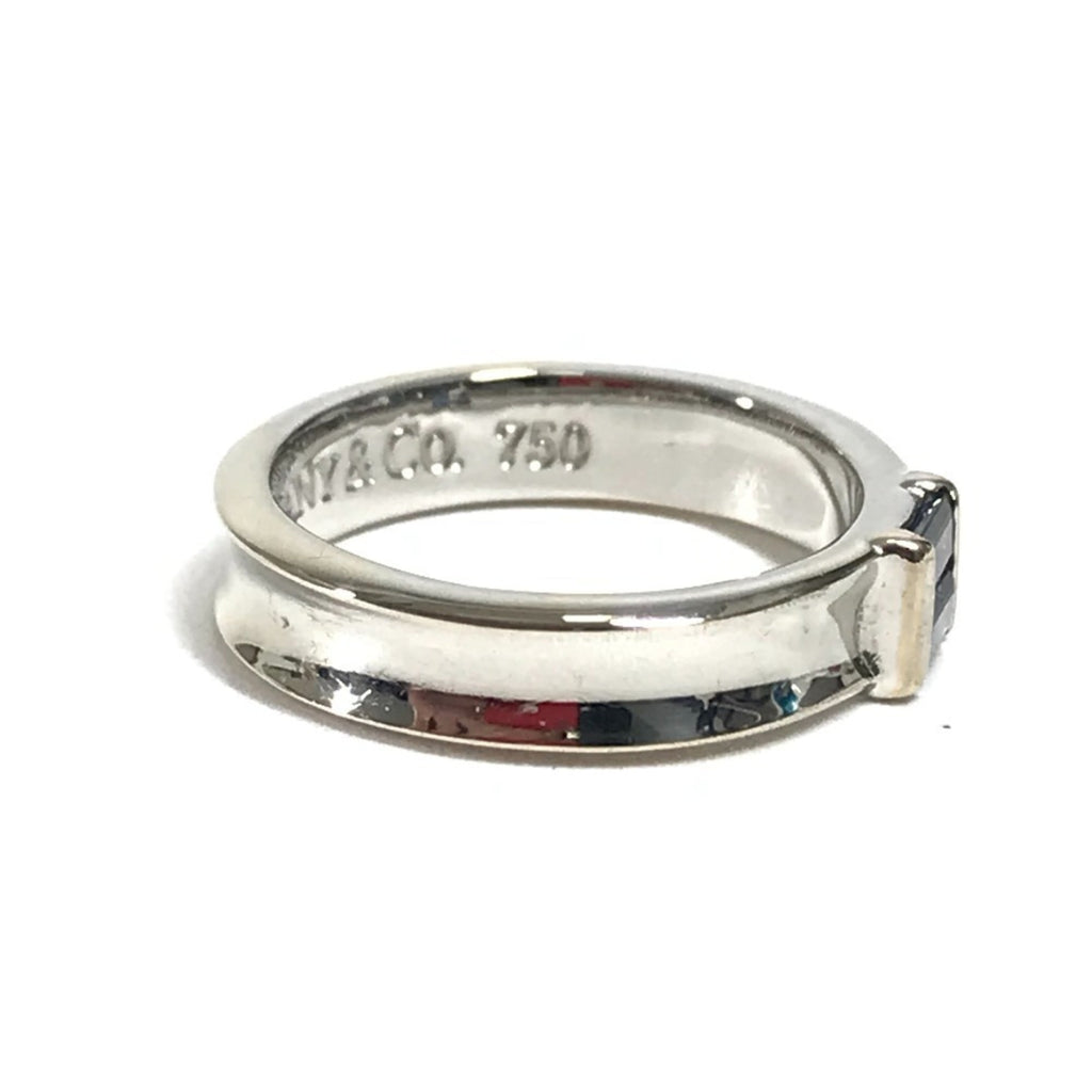 Tiffany Silver White Gold (18K) Band Ring (Pre-Owned)