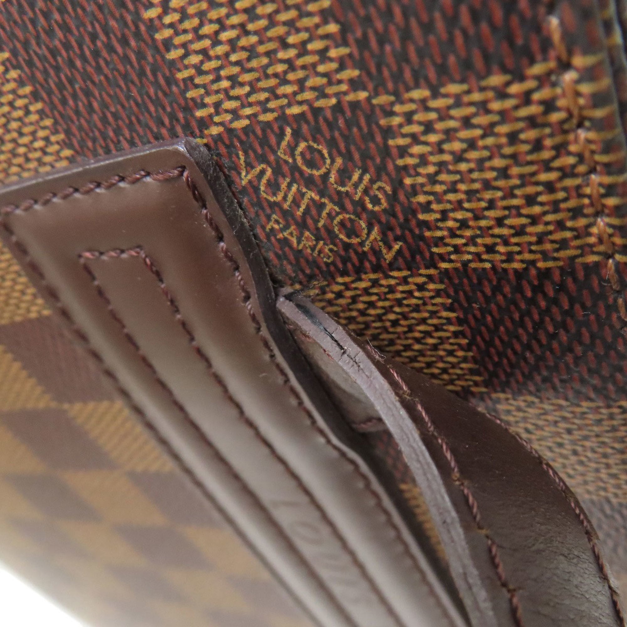 Louis Vuitton Damier Canvas Ebene Damier Canvas Tote Bag (Pre-Owned)
