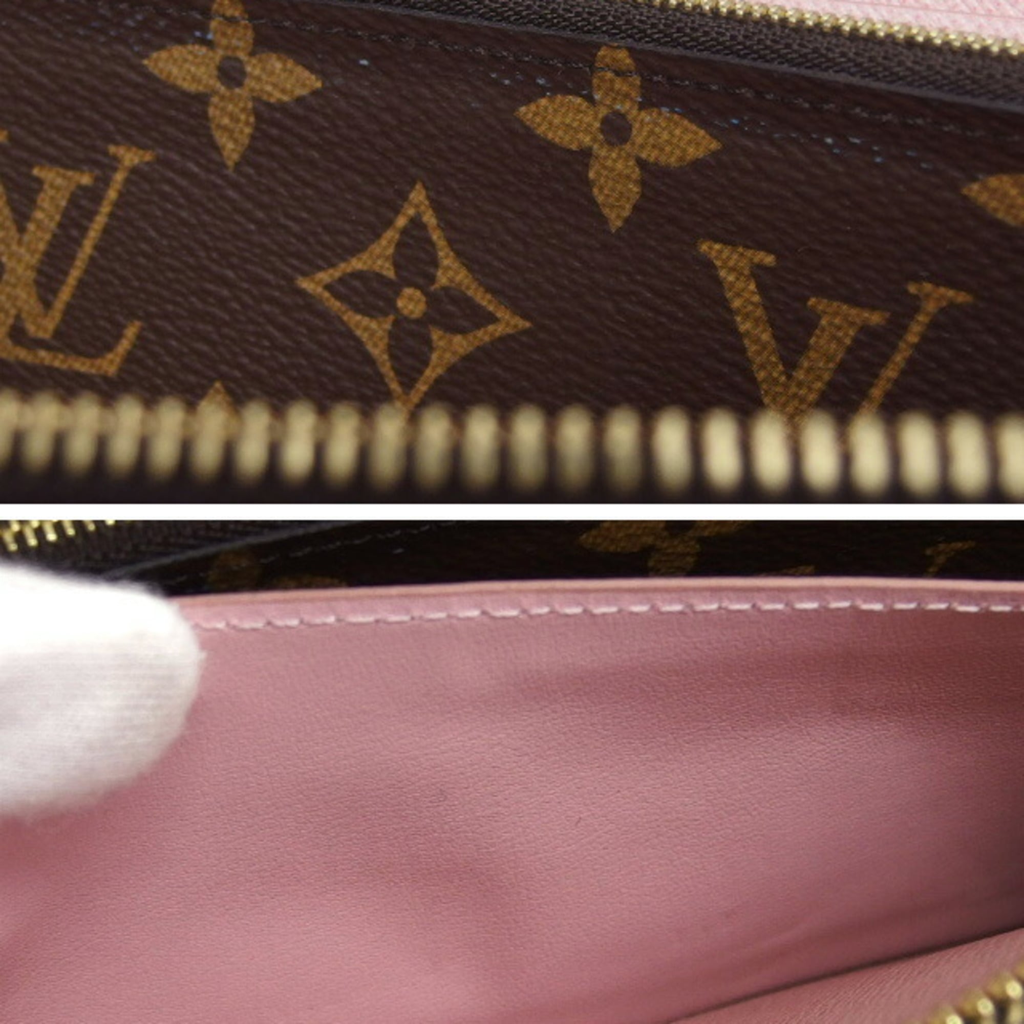 Louis Vuitton Brown Pink Rose Ballerine Monogram Canvas Long Wallet (Bi-Fold) (Pre-Owned)