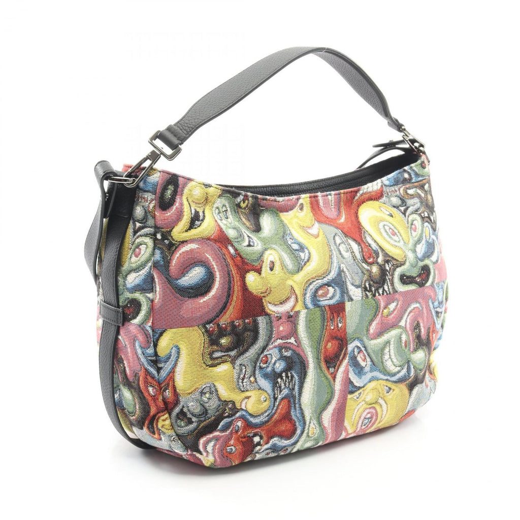 Christian Dior Multi-Color Canvas Leather Shoulder Bag (Pre-Owned)
