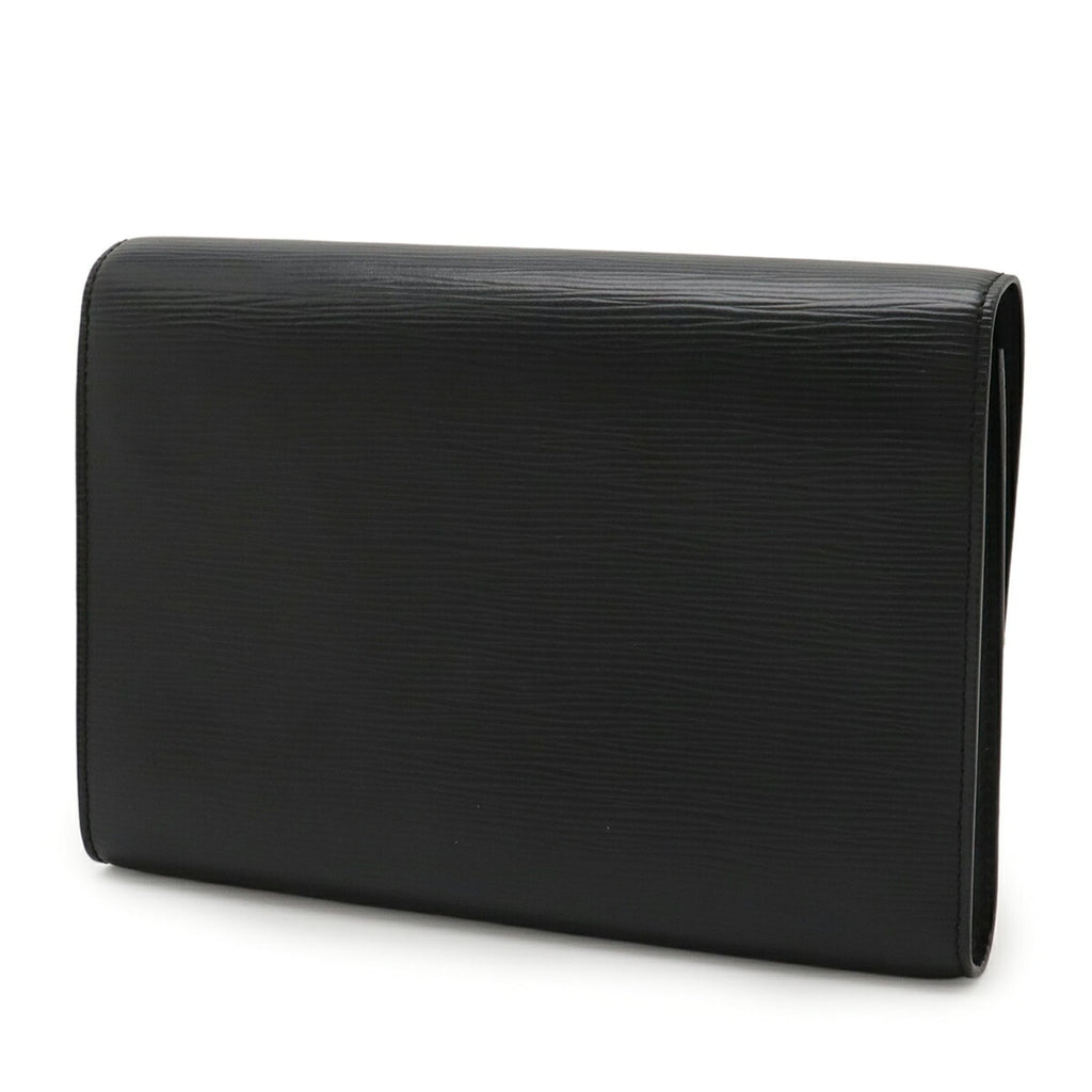 Louis Vuitton Epi Black Noir Epi Leather Clutch Bag (Pre-Owned)