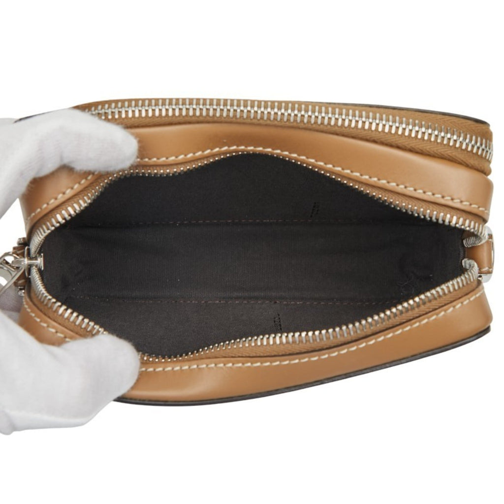 Fendi Black Brown Pvc Leather Shoulder Bag (Pre-Owned)