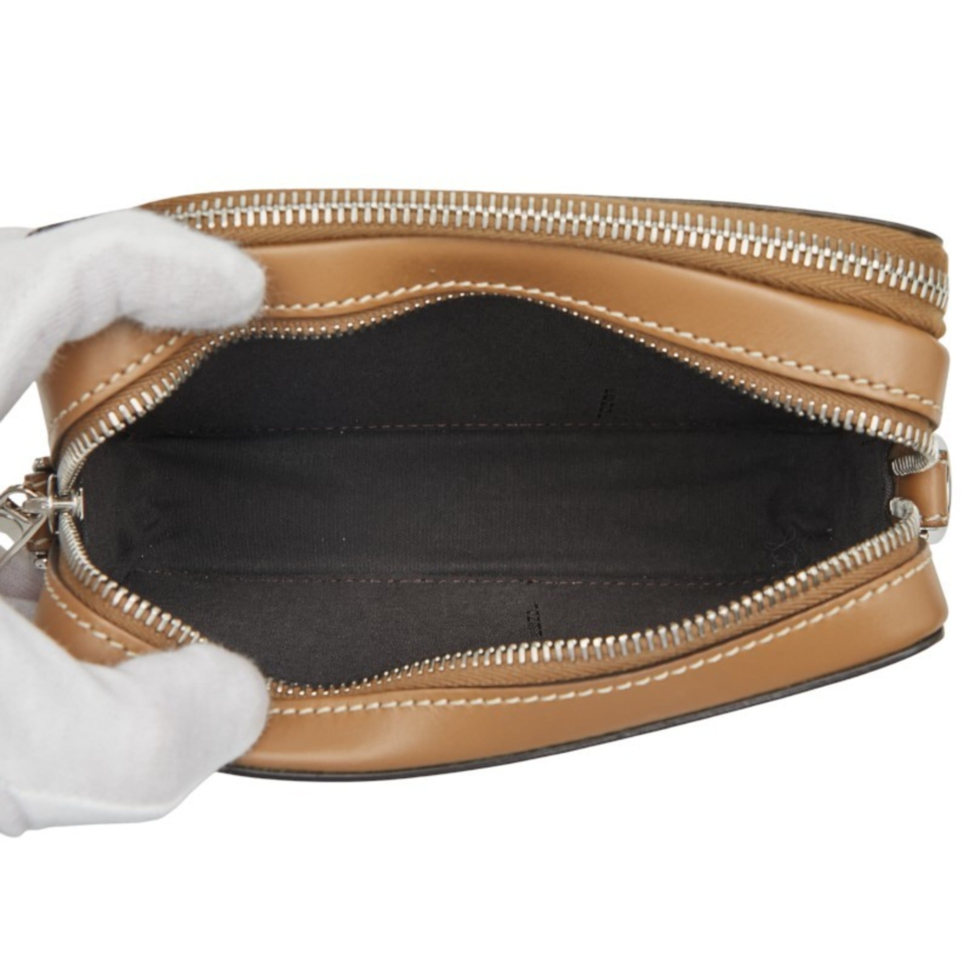 Fendi Black Brown Pvc Leather Shoulder Bag (Pre-Owned)