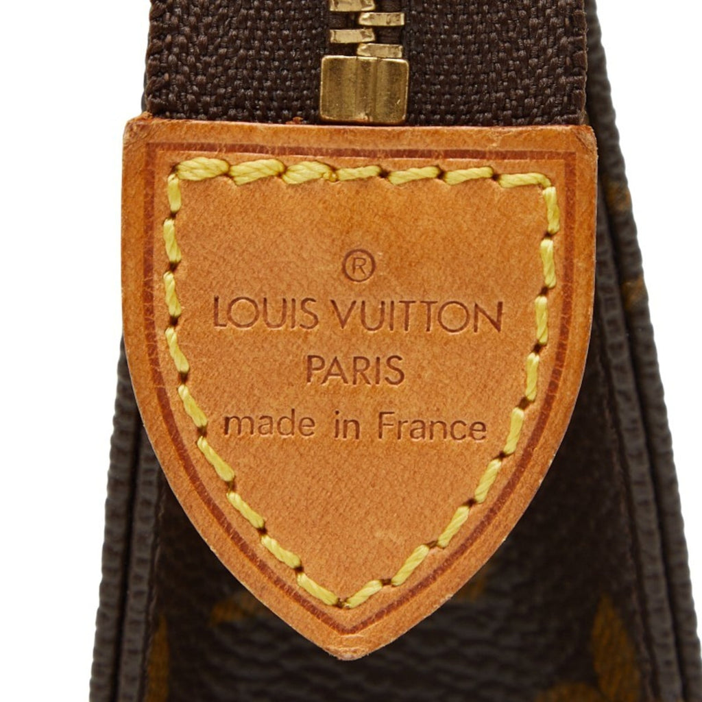 Louis Vuitton Brown Pvc Leather Pochette Pouch (Pre-Owned)