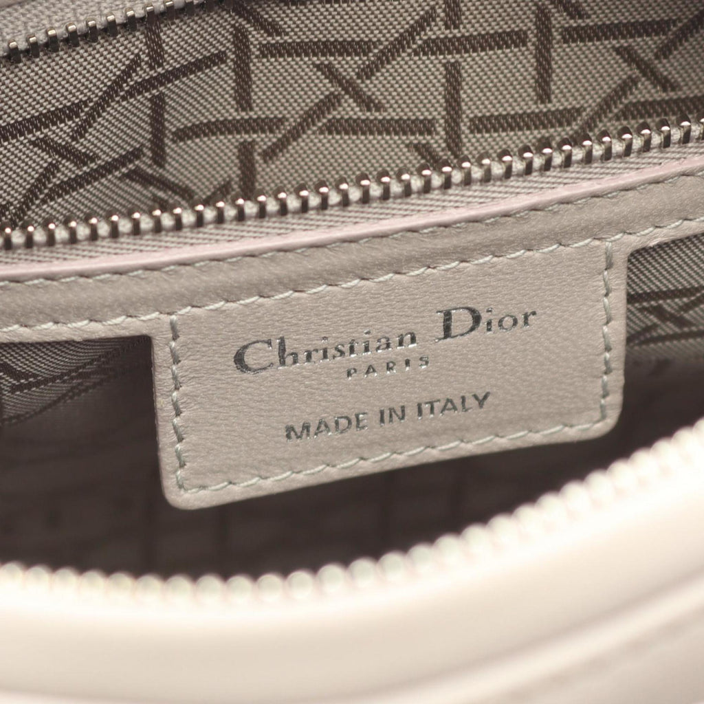 Christian Dior Gray Leather Handbag (Pre-Owned)