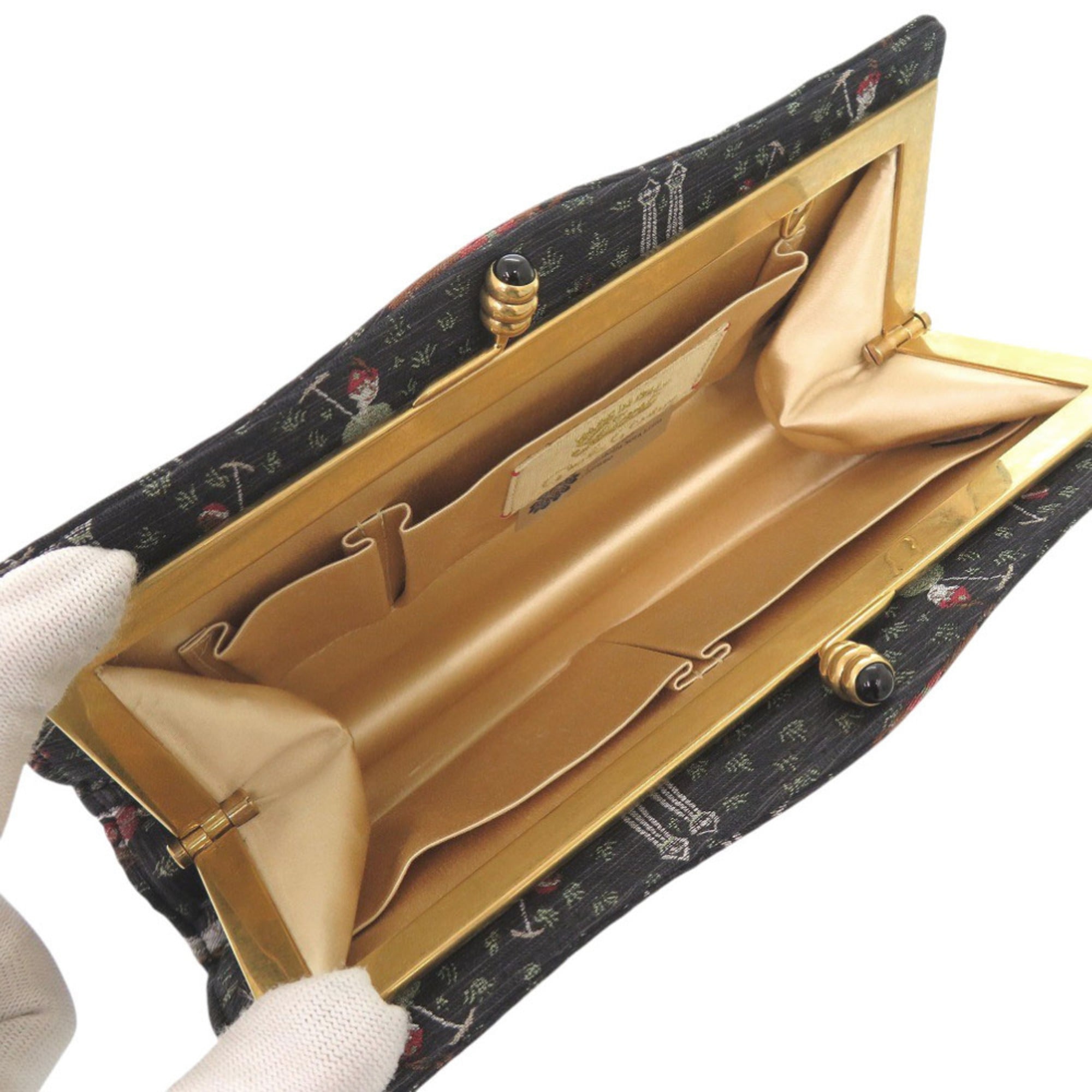 Gucci Black Canvas Clutch Bag (Pre-Owned)