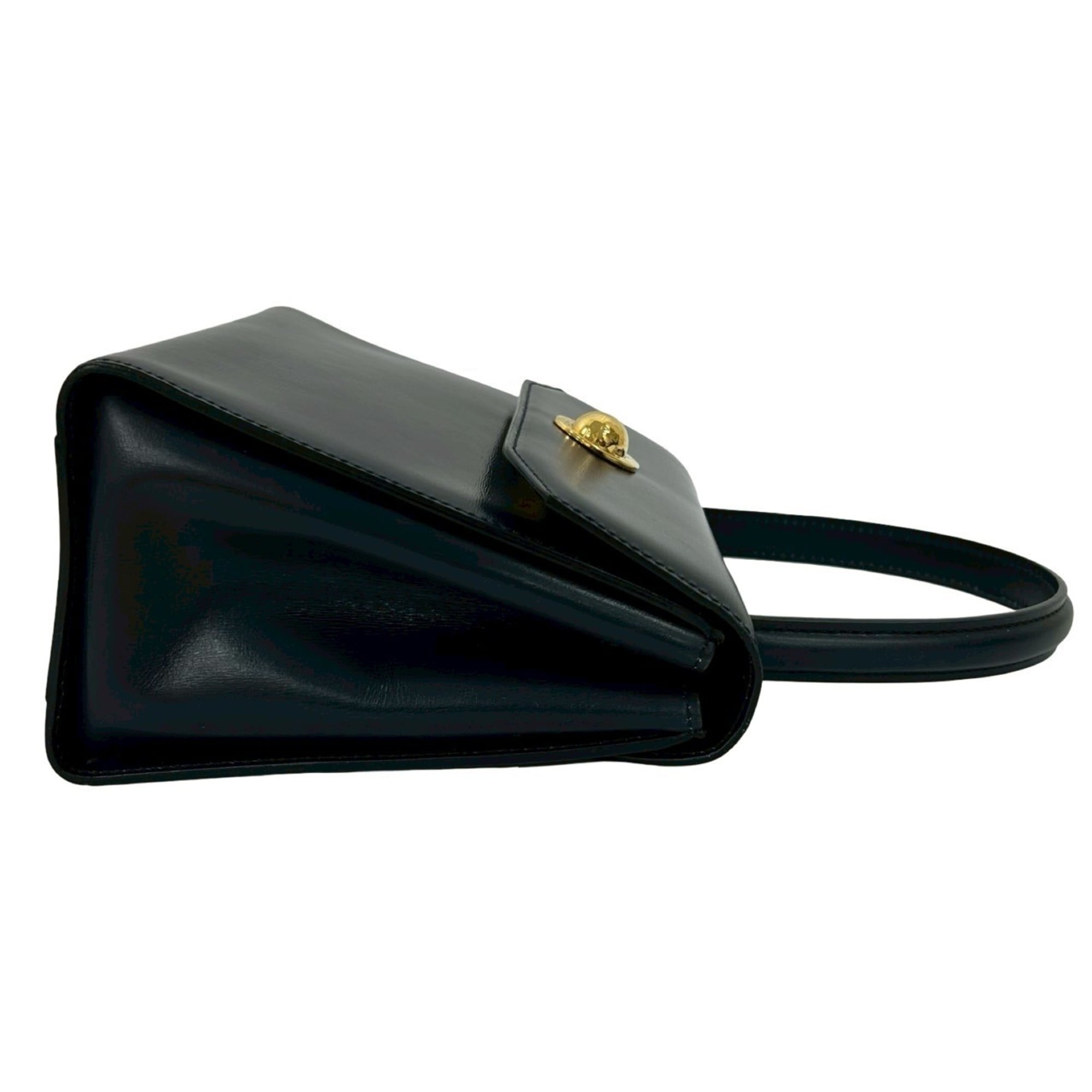 Celine Black Leather Handbag Shoulder Bag (Pre-Owned)