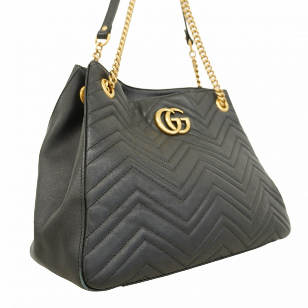 Gucci Black Leather Shoulder Bag (Pre-Owned)