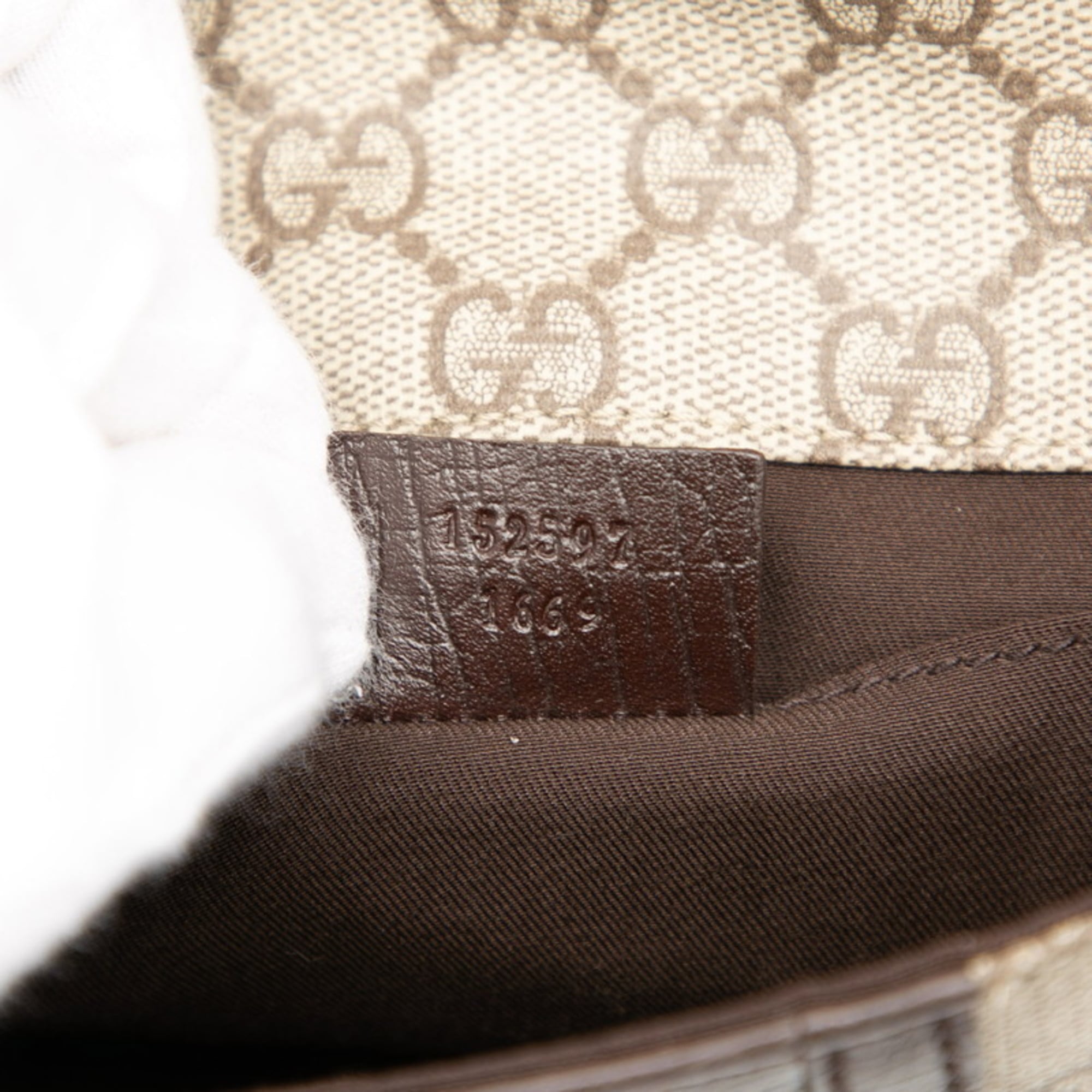 Gucci Beige Brown Pvc Leather Fanny Pack (Pre-Owned)