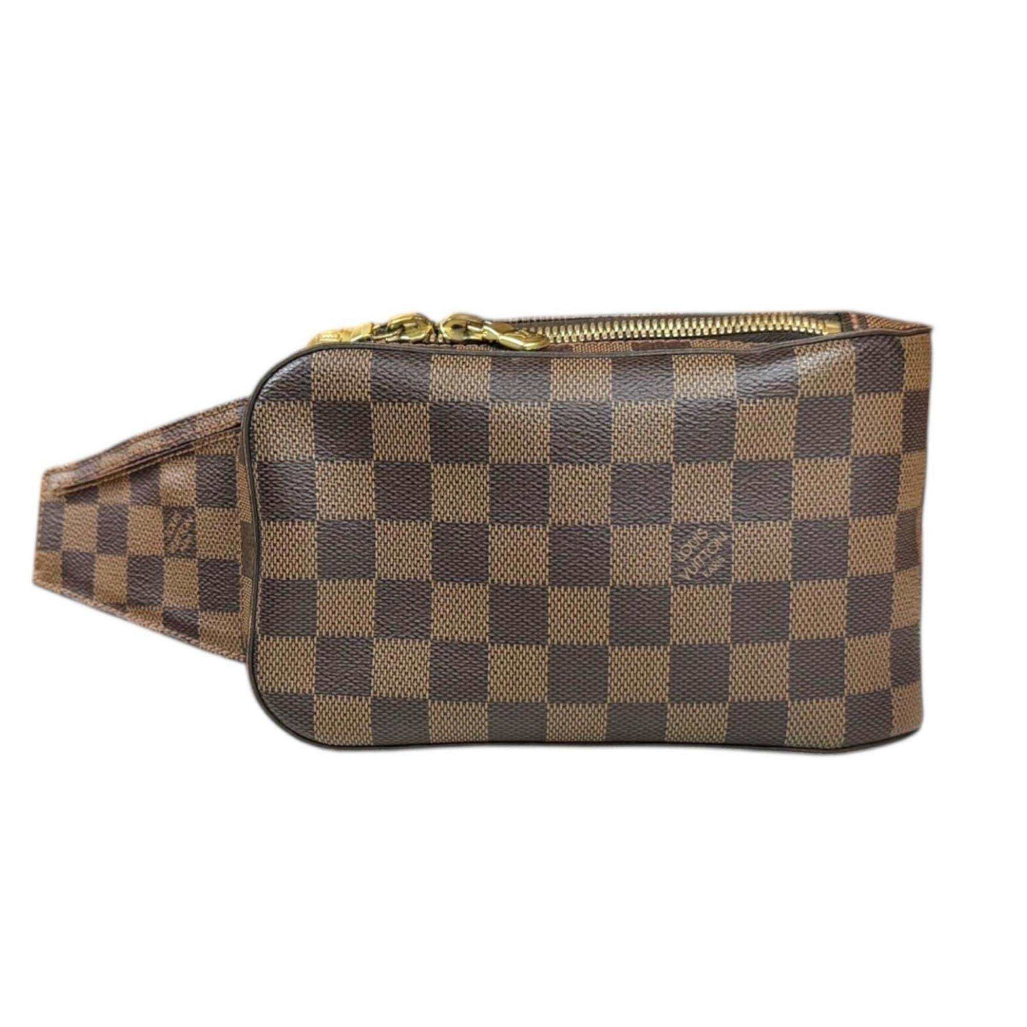 Louis Vuitton Damier Brown Damier Canvas Fanny Pack Shoulder Bag Sling Bag (Pre-Owned)