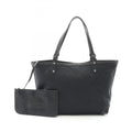 Gucci Black Canvas Leather Tote Bag (Pre-Owned)