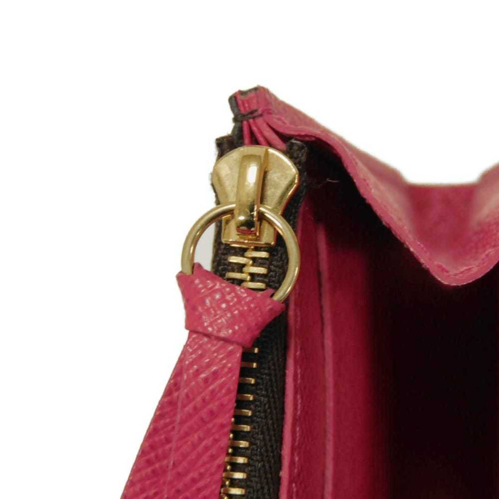 Louis Vuitton Monogram Brown Fuchsia Monogram Monogram Wallet (Bi-Fold) (Pre-Owned)