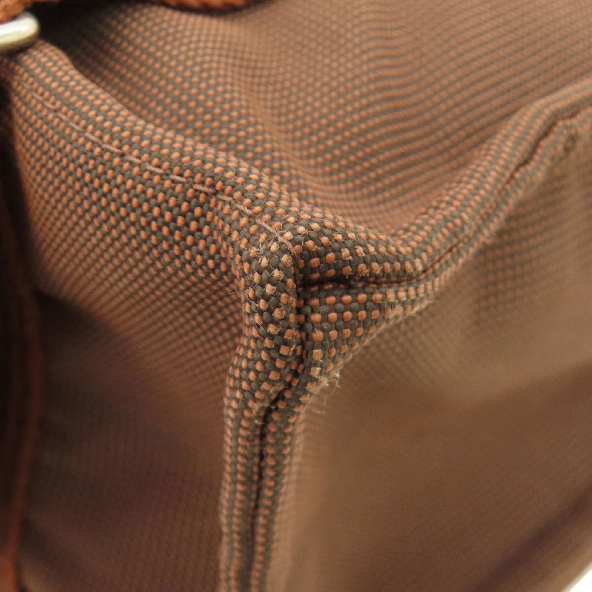 Hermes Brown Canvas Backpack (Pre-Owned)