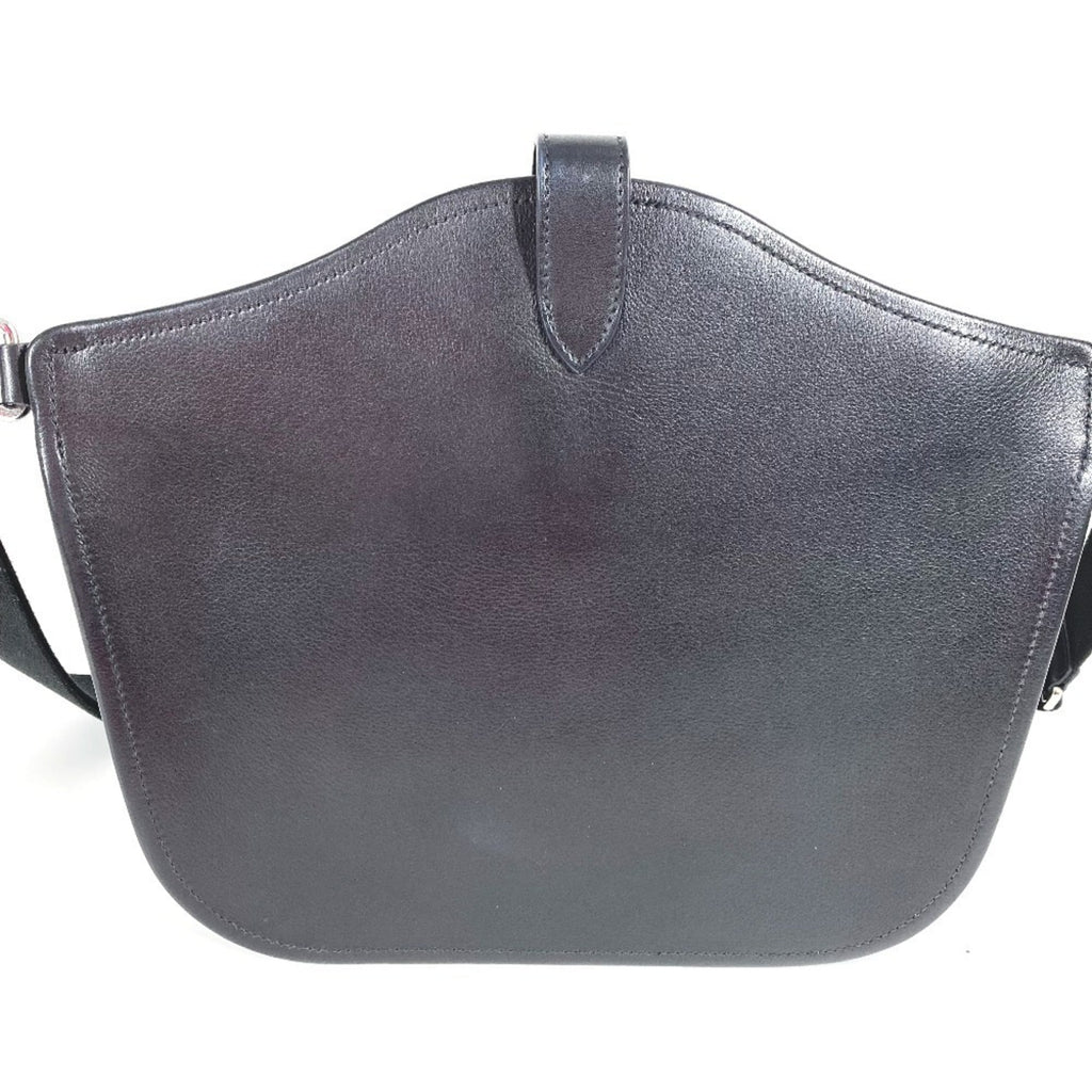 Hermes Black Evergrain Leather Shoulder Bag (Pre-Owned)