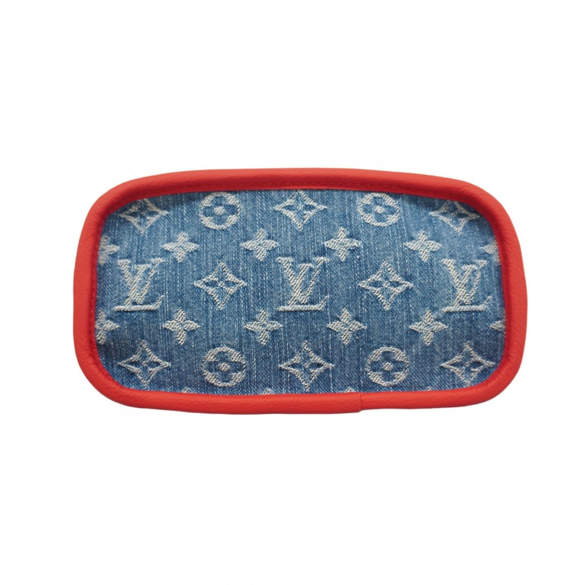 Louis Vuitton Blue Red Color Handbag (Pre-Owned)