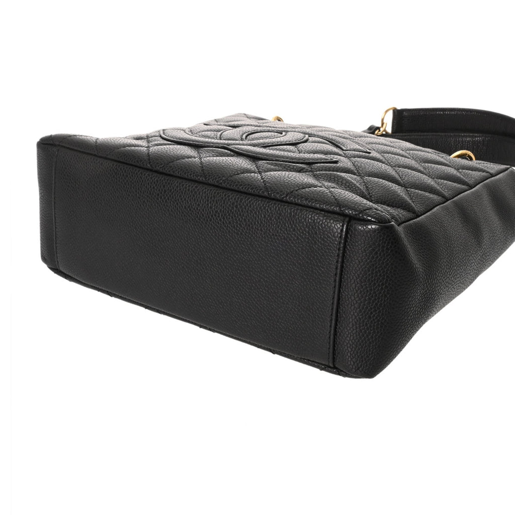 Chanel Black Grained Calfskin Tote Bag (Pre-Owned)