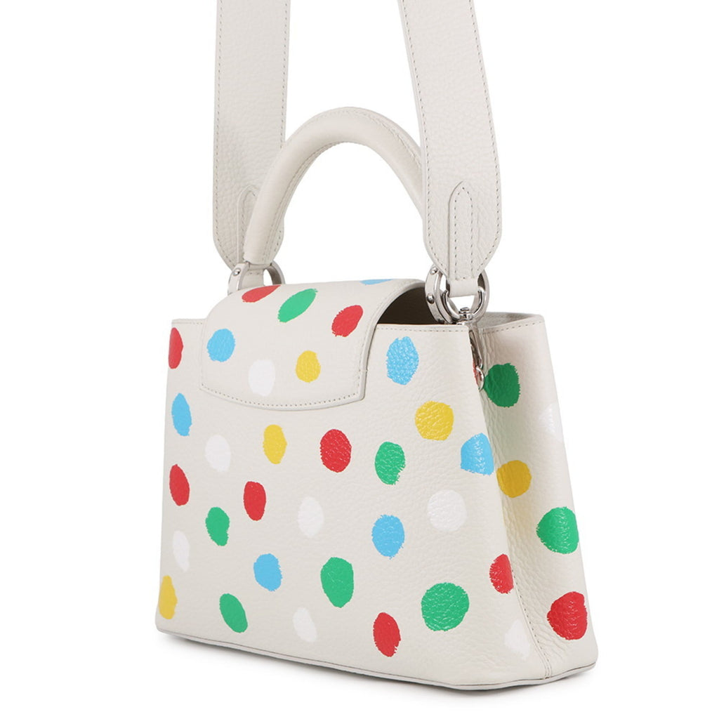 Louis Vuitton Multi-Color White Leather Handbag (Pre-Owned)