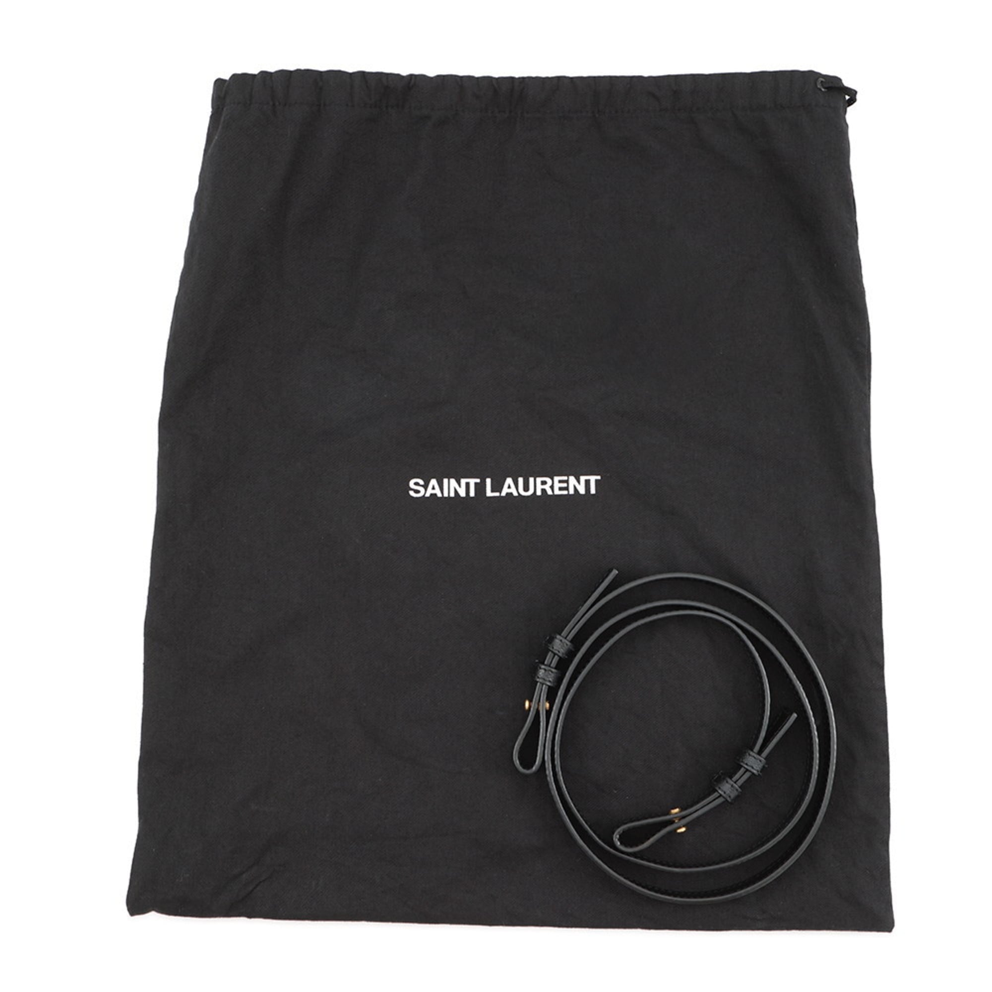 Saint Laurent Black Leather Handbag (Pre-Owned)