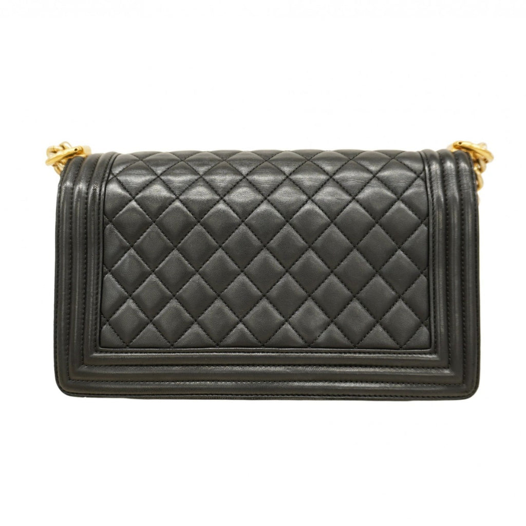 Chanel Black Leather Shoulder Bag (Pre-Owned)