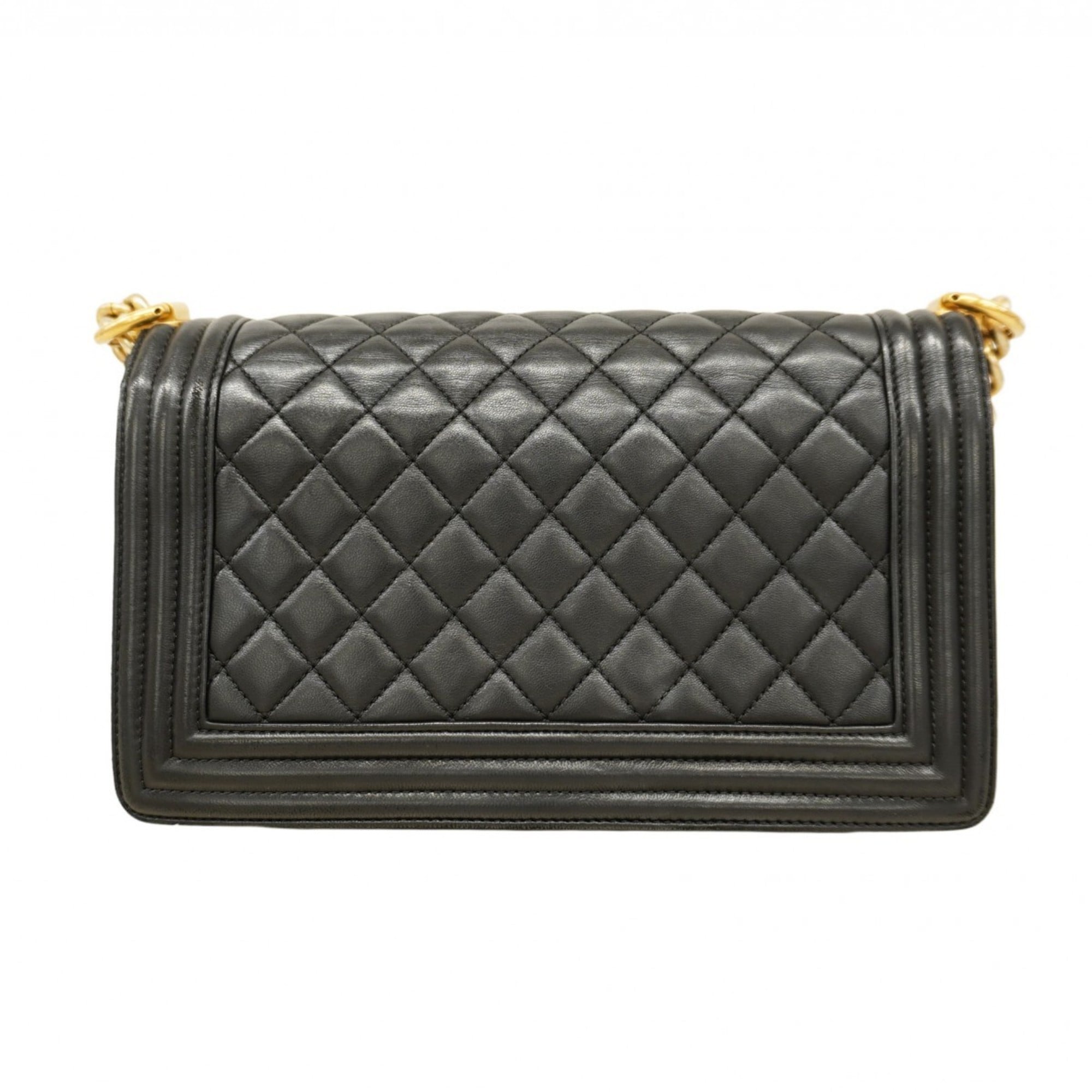 Chanel Black Leather Shoulder Bag (Pre-Owned)