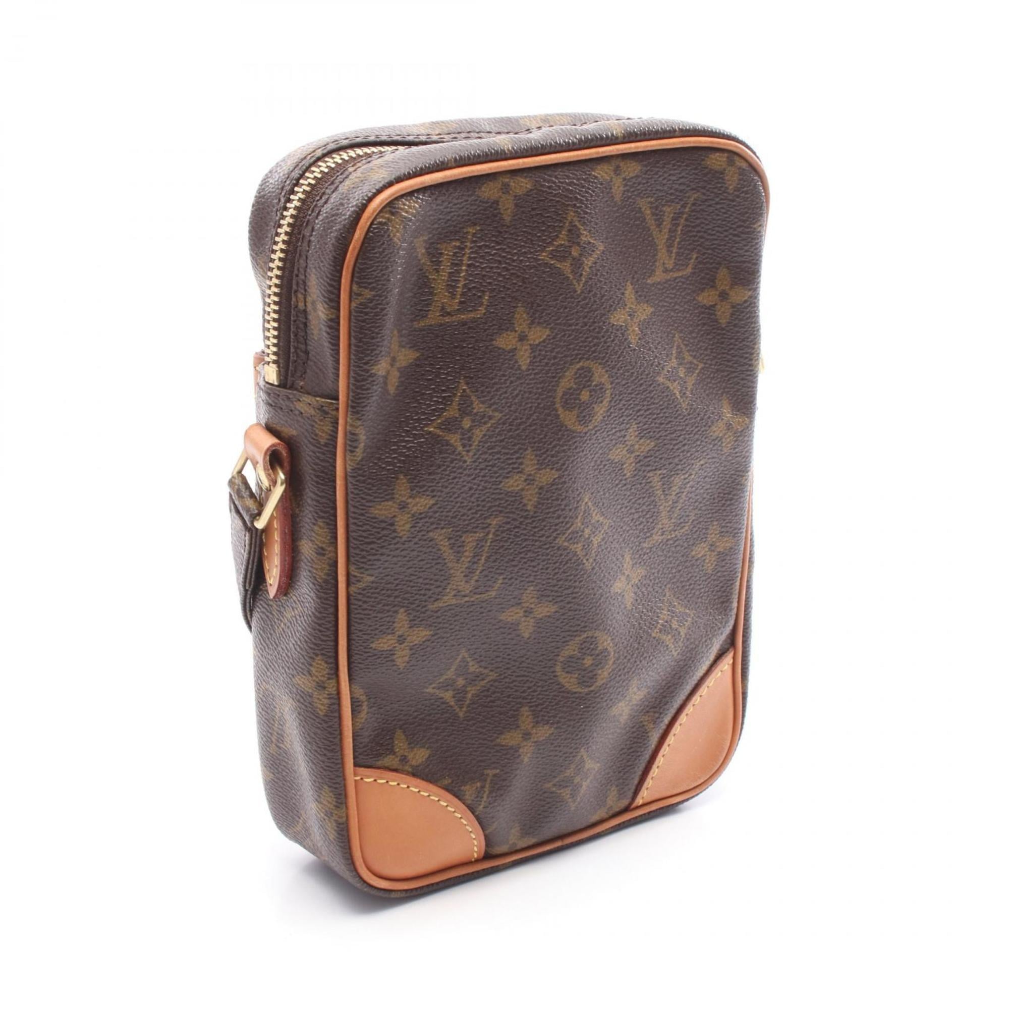 Louis Vuitton Brown Monogram Coated Canvas Leather Shoulder Bag (Pre-Owned)