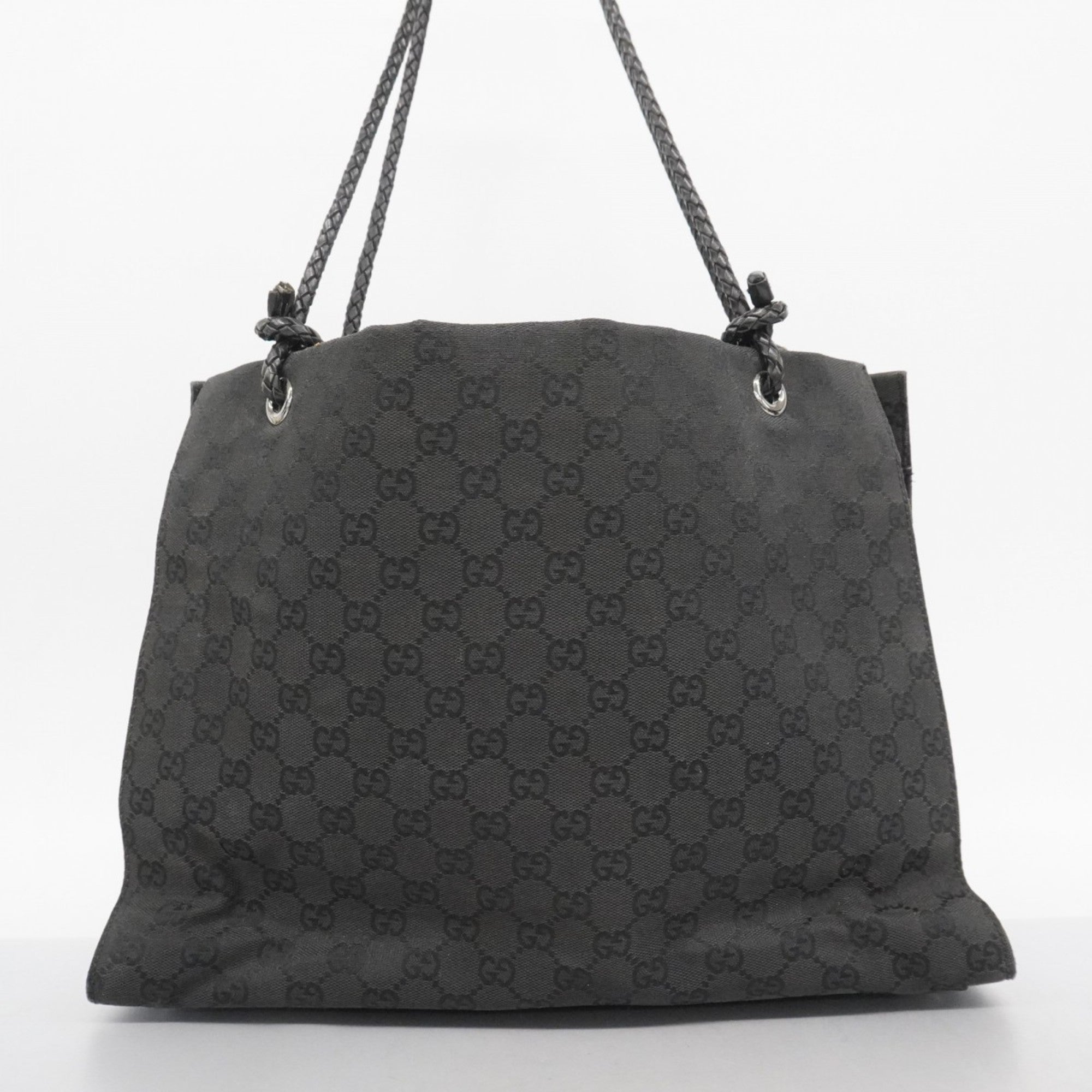 Gucci Black Canvas Tote Bag (Pre-Owned)