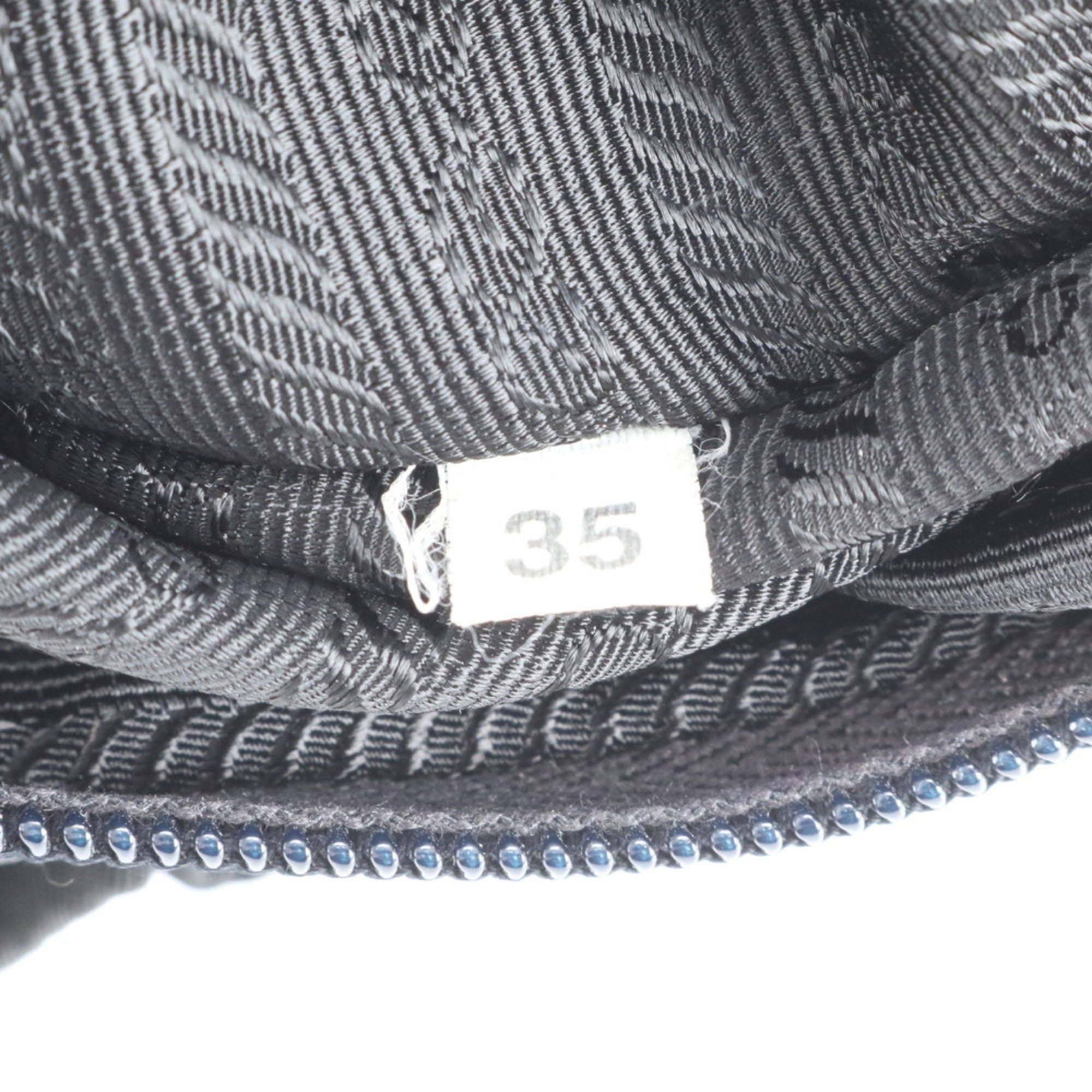Prada Black Leather Nylon Backpack (Pre-Owned)