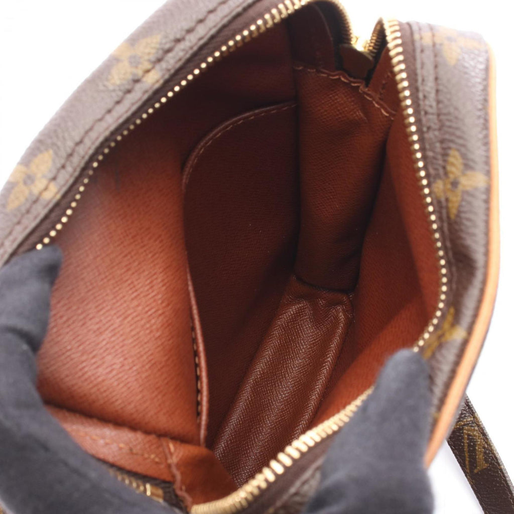 Louis Vuitton Brown Monogram Coated Canvas Leather Shoulder Bag (Pre-Owned)