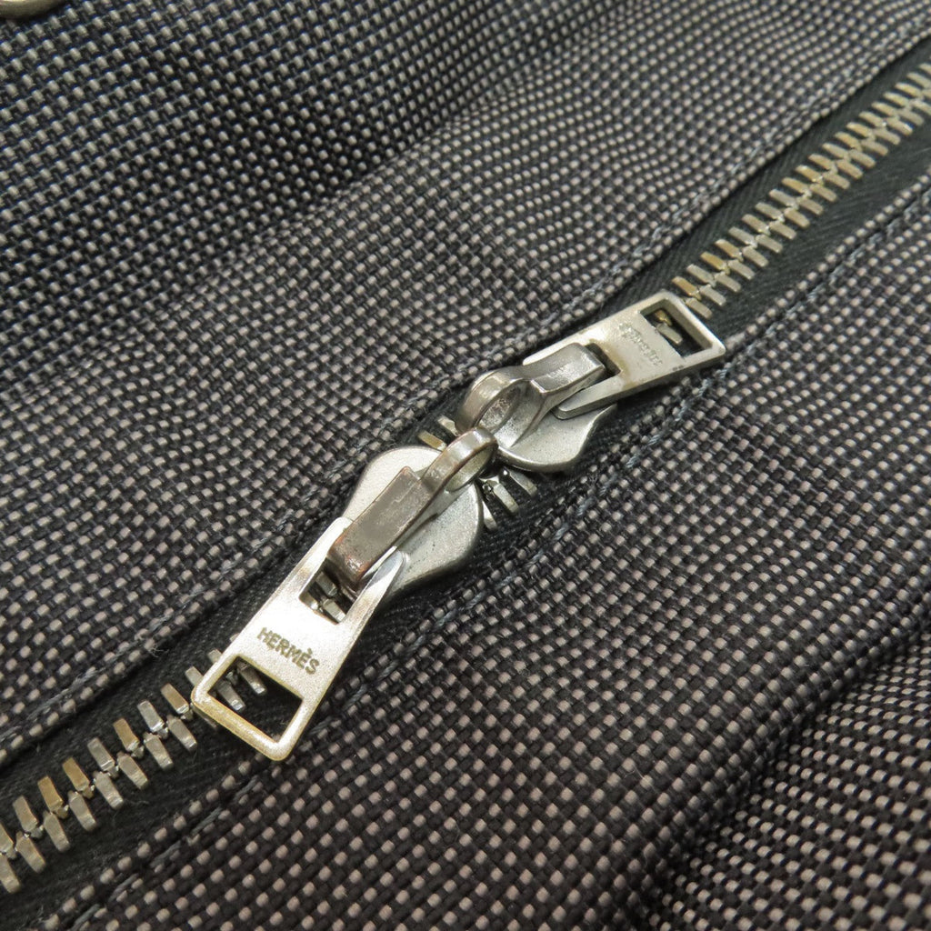 Hermes Gray Canvas Handbag (Pre-Owned)